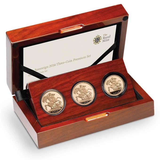2016 Proof Gold Sovereign 3 Coin Pre