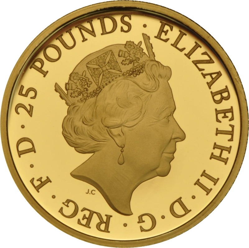 2017 1/4 oz Proof Lion of England Gold Coin Queen's Beasts Boxed - Image 2