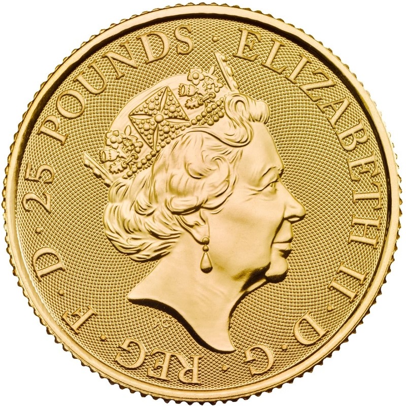 2018 1/4 oz Year of the Dog Gold Coin Royal Mint Lunar Series - Image 2