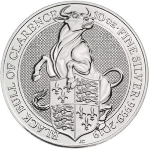 2019 10 oz British Silver Queens Bea