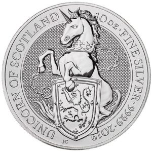 2019 10 oz British Silver Queens Bea