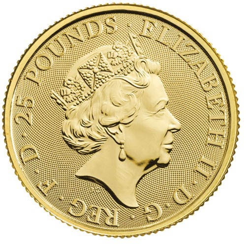 2019 1/4 oz British Gold Queens Beast Yale Coin - Image 3