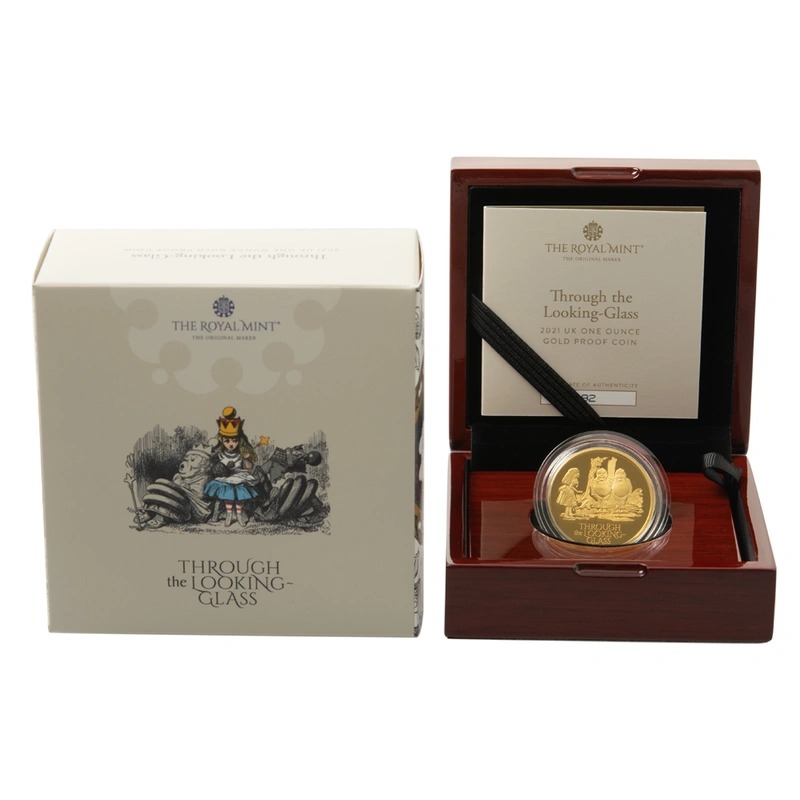 2021 1 oz Through the Looking-Glass Proof Gold Coin Boxed - Image 3