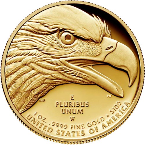 2021-W 1 oz American Gold Liberty High Relief Coin (Box + CoA) - Image 3