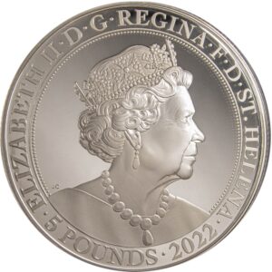 2022 1 Kilo Proof St. Helena Silver Queen’s Platinum Jubilee Coin (Box + CoA)