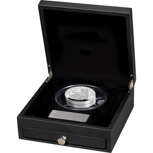 2022 10 oz Proof British Silver Tudor Beasts Seymour Panther Coin (Box + CoA) - Image 2