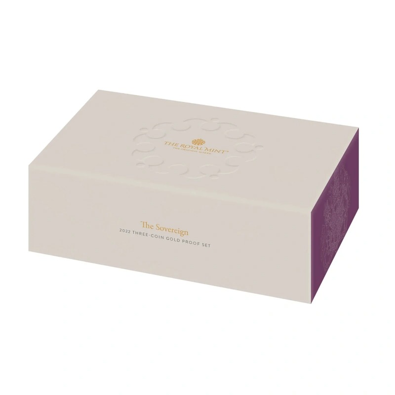 2022 Proof Gold Sovereign 3 Coin Standard Set Boxed - Image 4