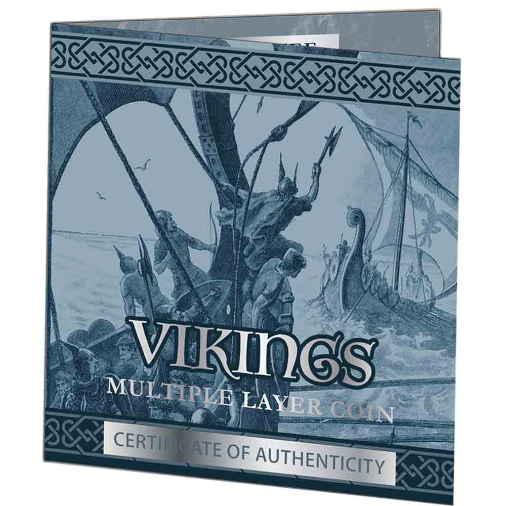 2023 1 Kilo Antique Samoa Silver Vikings Coin (Box + CoA) - Image 4