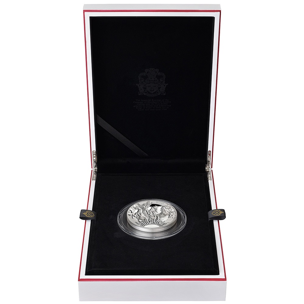 2023 10 oz Proof St. Helena Silver Goddesses Series Eos Coin (Box + CoA) - Image 4