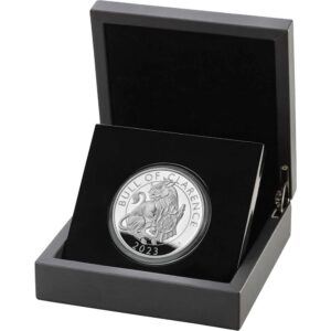 2023 5 oz Proof British Silver Tudor Beasts Bull of Clarence Coin (Box + CoA)