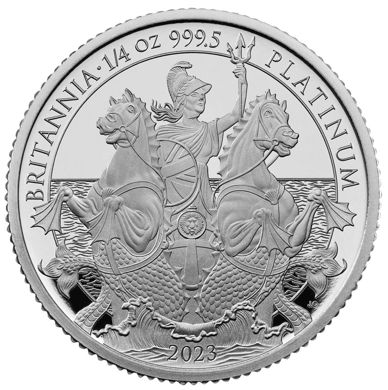 2023 Proof 1/4 oz Platinum Britannia Coin Boxed - Image 2