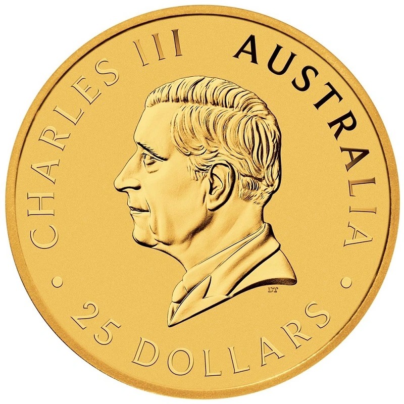 2024 1/4 oz Australian Kangaroo Gold Nugget Coin - Image 2