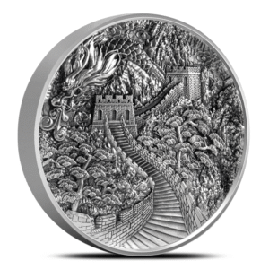 5 oz Antique Niue Silver The Dragon
