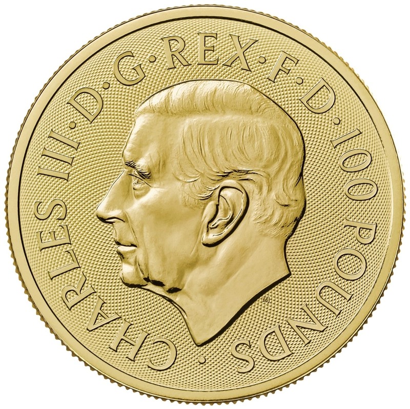2024 1 oz St George and the Dragon Gold Coin - Image 2
