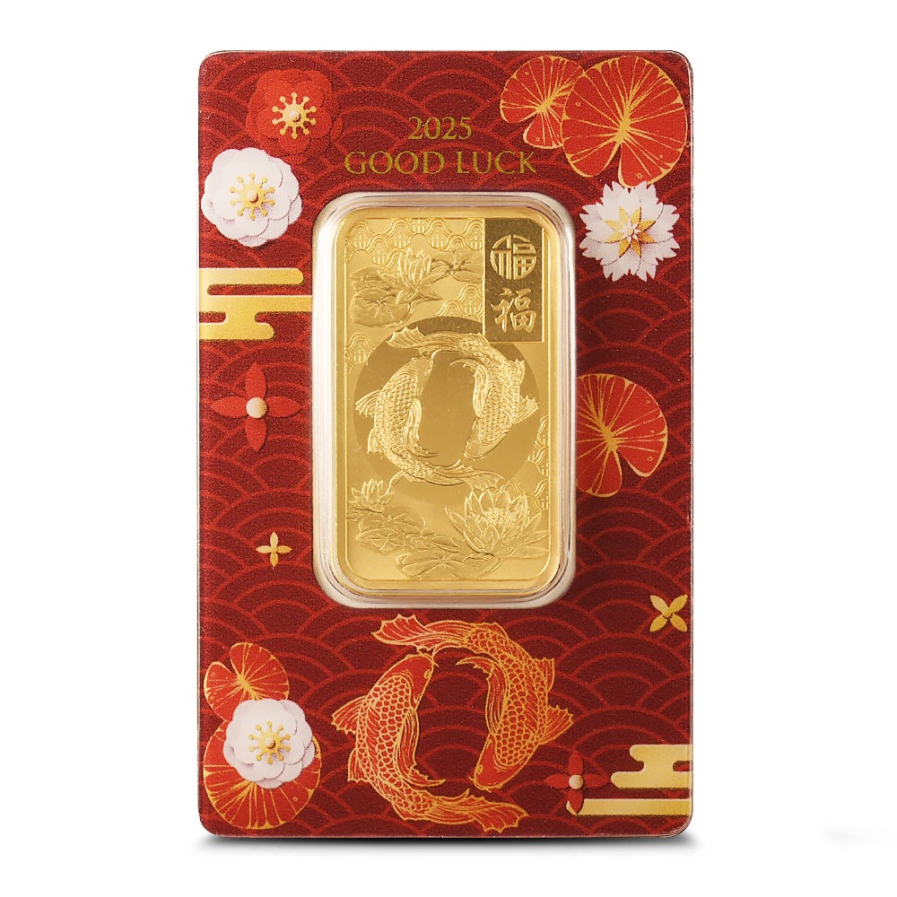 1 oz PAMP Suisse Good Luck Koi Fish