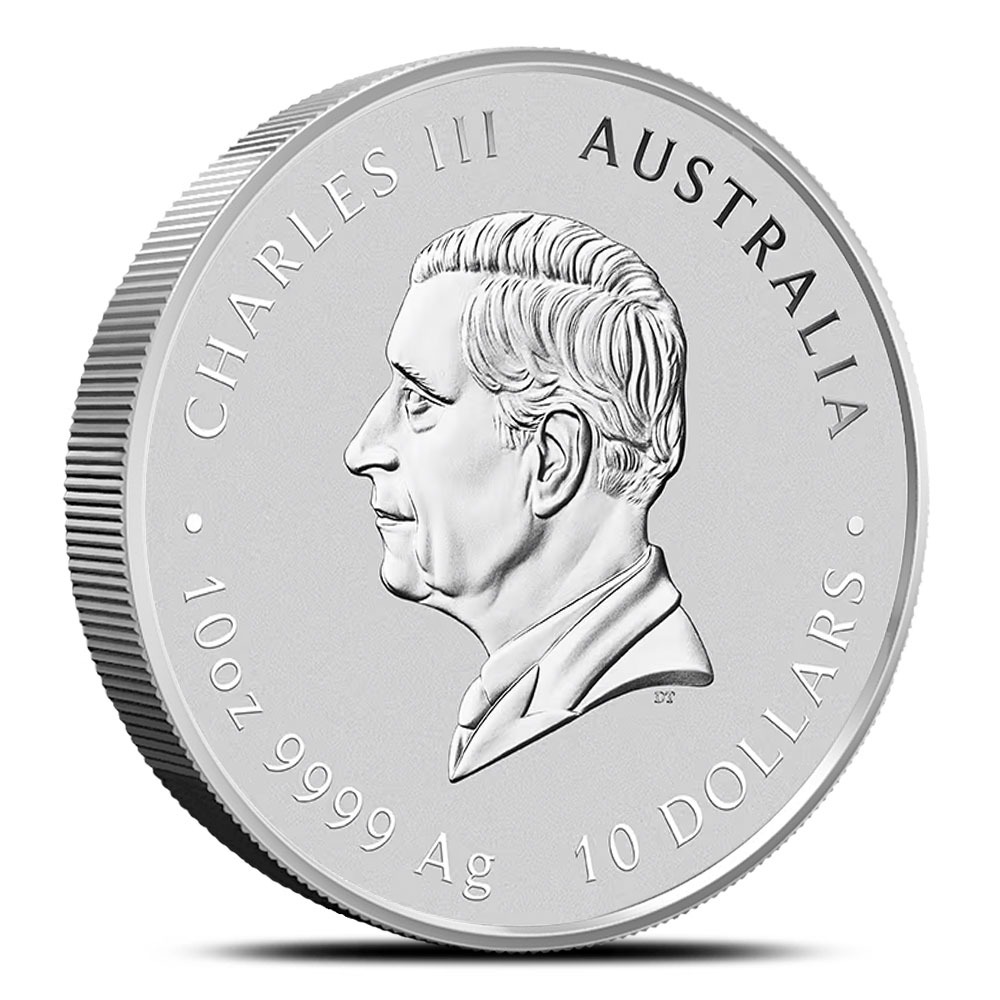 2025 10 oz Australian Silver Chinese Myths and Legends Dragon Coin (BU) - Image 2