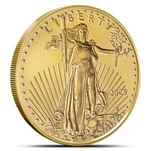 2025 1/10 oz American Gold Eagle Tube (50 Coins, BU)