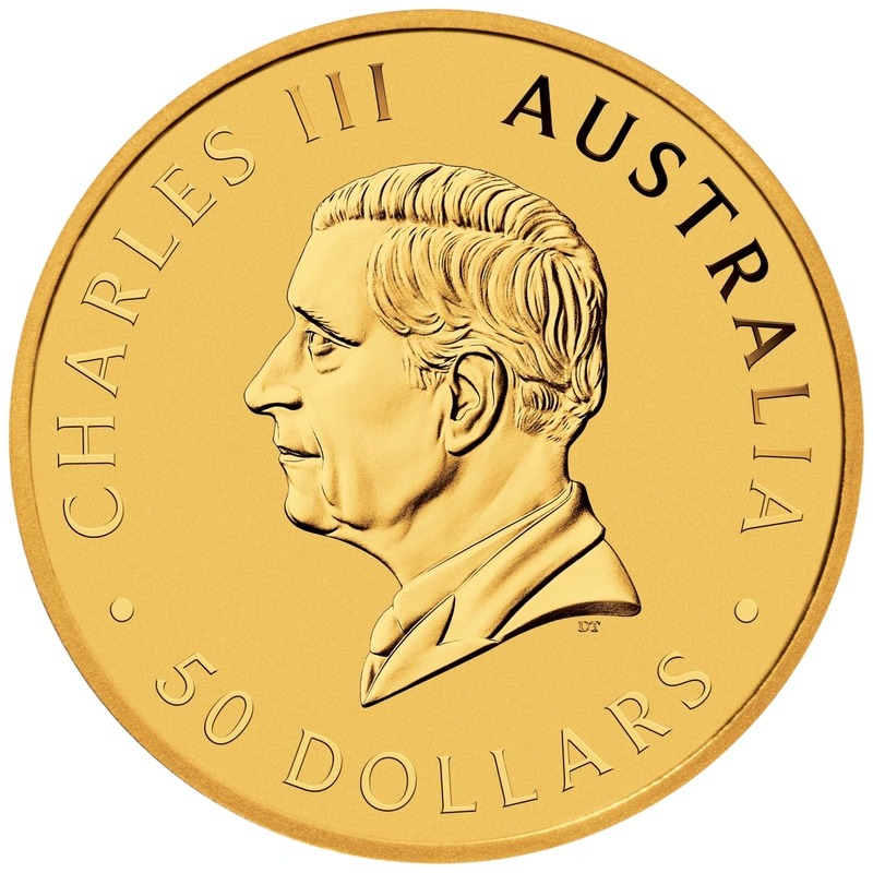 2025 1/2 oz Australian Kangaroo Gold Nugget Coin - Image 2