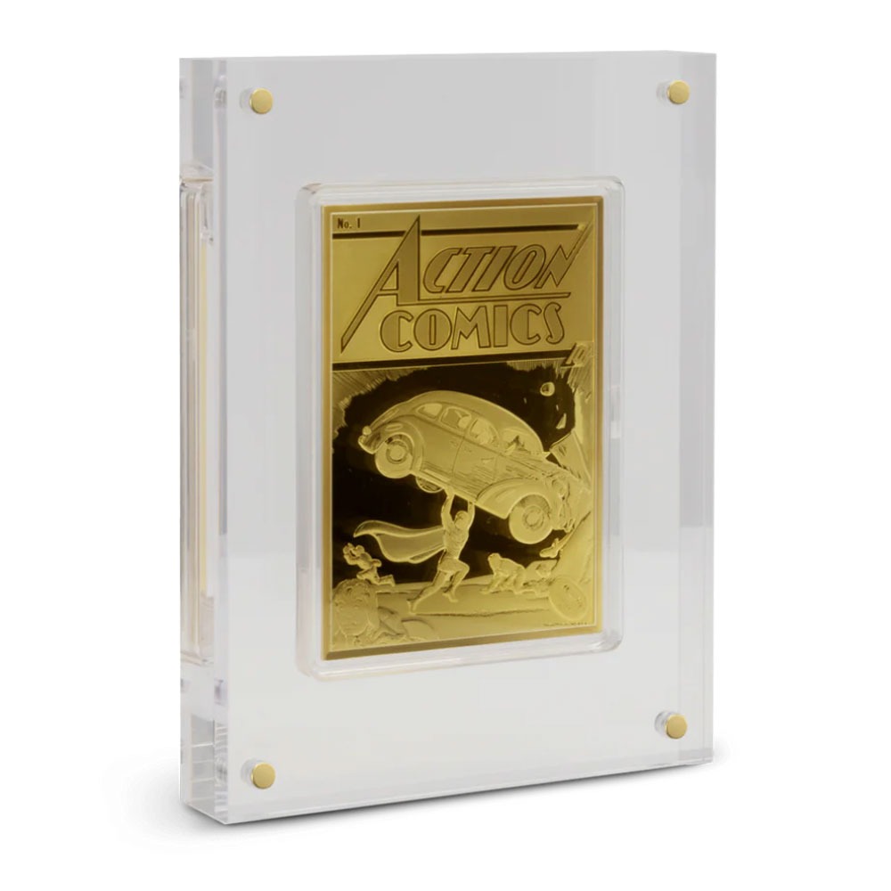 2025 5 oz Niue Silver 90 Years of DC Golden Era Action Comics #1 Coin (Box + CoA, Gilded) - Image 2
