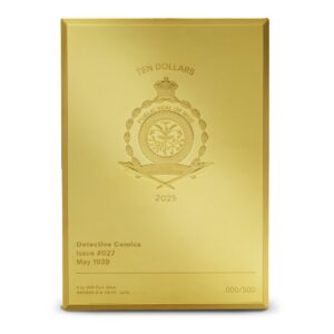 2025 5 oz Niue Silver 90 Years of DC Golden Era Action Comics #27 Coin (Box + CoA, Gilded)