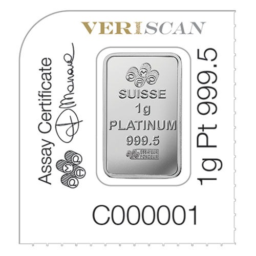 25 Gram PAMP Suisse Divisible Platinum Bar (25x1 w/Assay) - Image 4