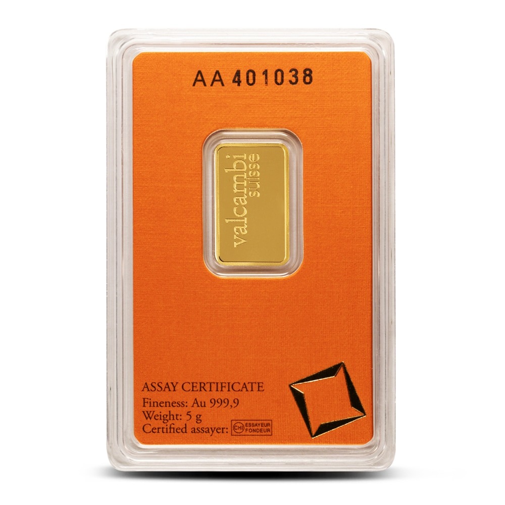 Buy 5 Gram Valcambi Gold Bar (New w/ Assay) - Image 2