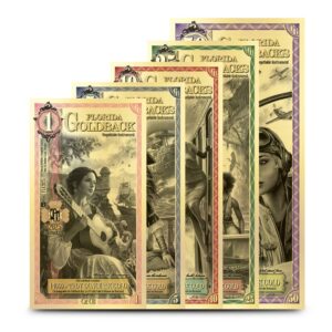 5 Piece Florida Goldback Gold Note S