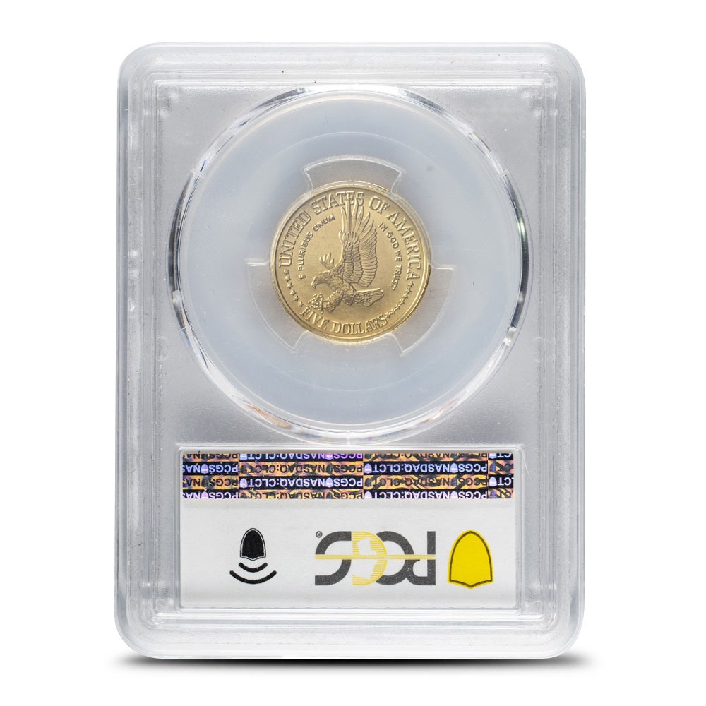 $5 US Mint Commemorative Gold Coin MS69 (Random Year, Varied Label, PCGS or NGC) - Image 2