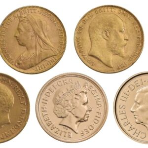 Buy 5 x Gold Sovereign Portrait Set Gift Boxed