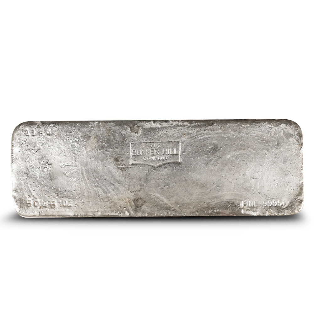50 oz Bunker Hill Silver Bar
