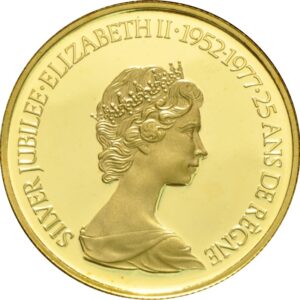1977 Canadian $100 1/2 oz Proof Gold Coin QEII silver Jubilee Boxed