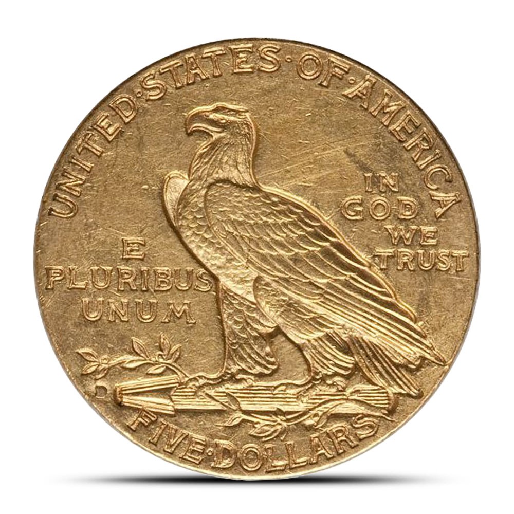 Pre-33 $5 Indian Gold Half Eagle Coin (AU) - Image 2