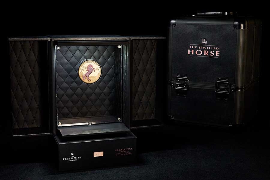 2021 Australia 10 oz Gold Jewelled Horse Proof - Image 9