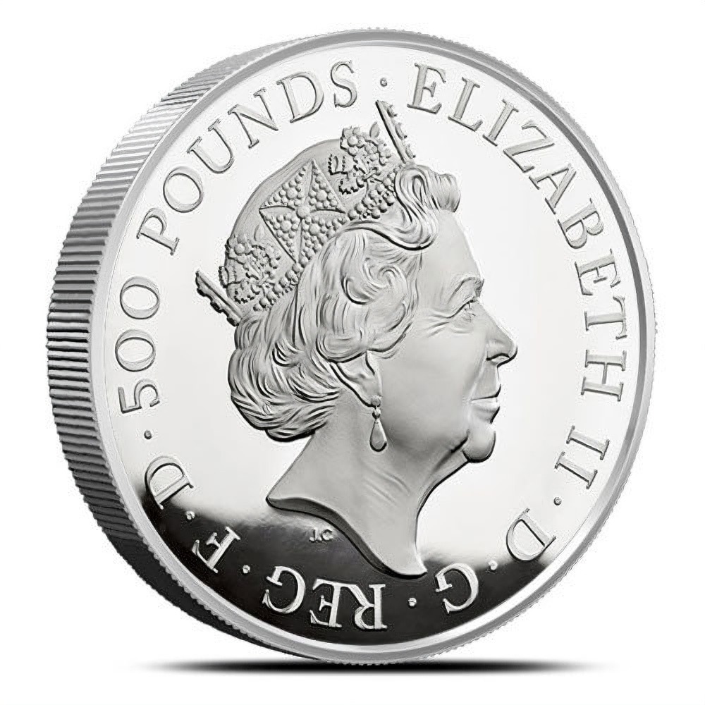 2017 1 Kilo Proof British Silver Queens Beast Unicorn Coin (Box + CoA) - Image 2