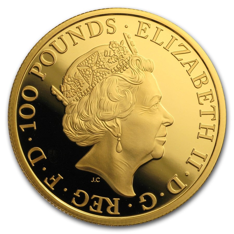 Buy 2017 1 oz Proof Gold Queens Beasts Unicorn (w/Box & COA) - Image 3