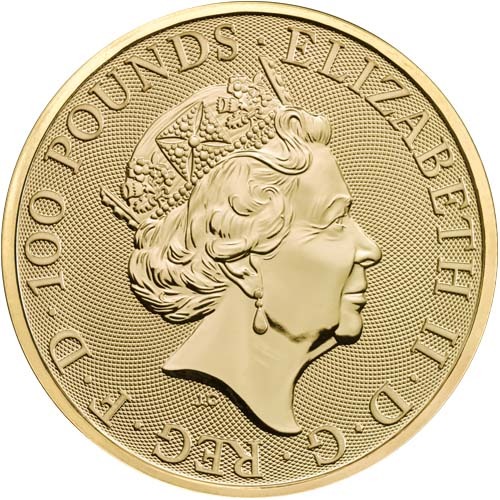 2018 1 oz British Gold Queens Beast Unicorn Coin - Image 2