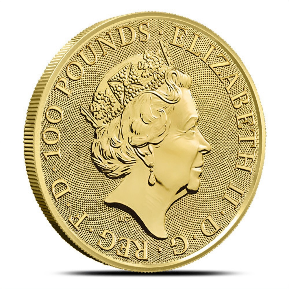 2020 1 oz British Gold Queens Beast White Horse Coin (BU) - Image 3