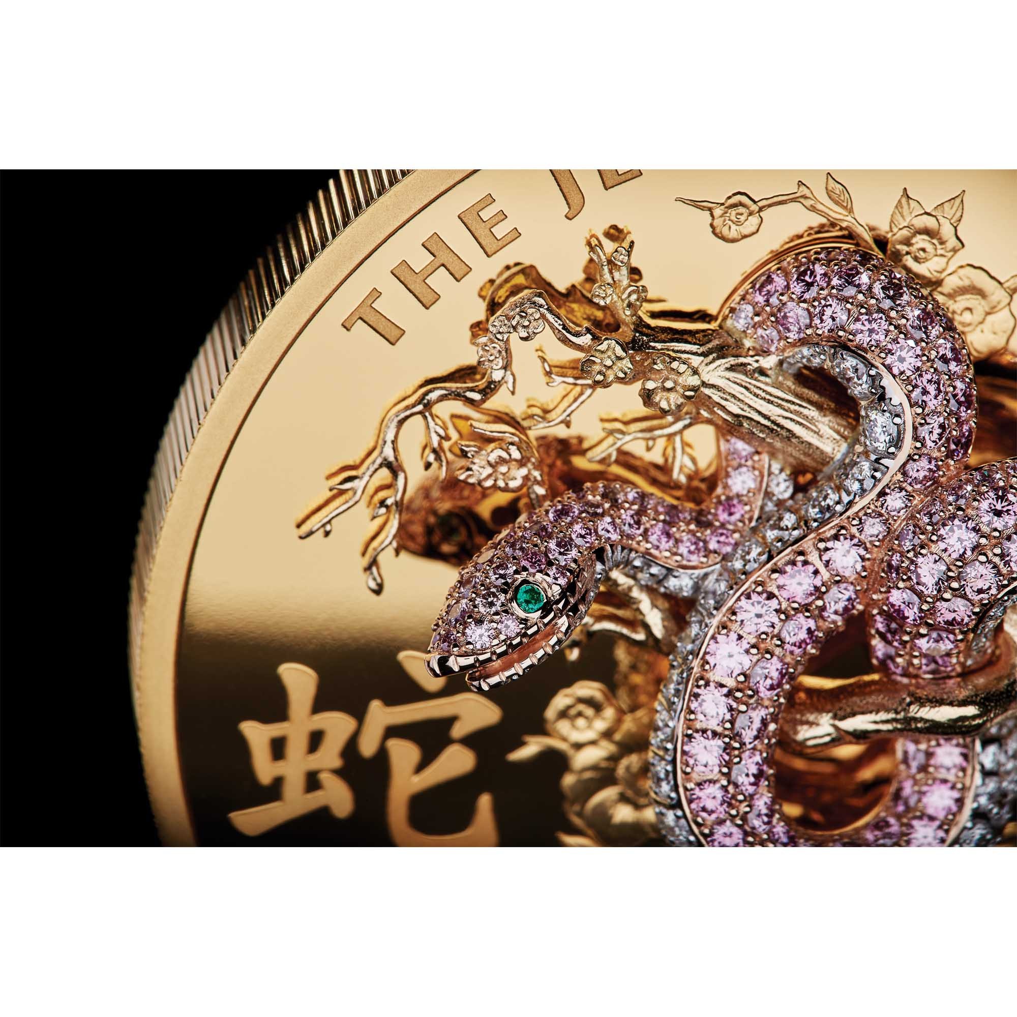 2023 10 oz Proof Jewelled Snake Gold Coin - Image 6