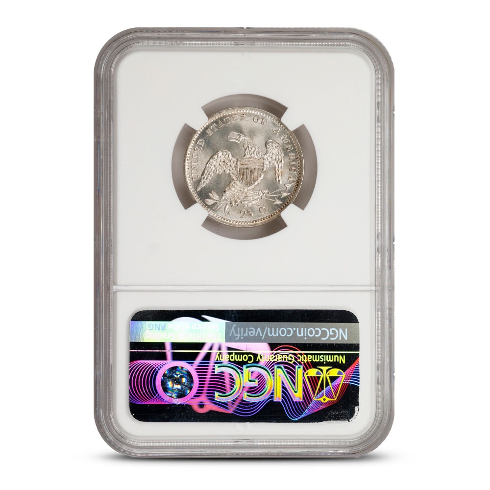 1834-P Capped Bust Quarter NGC MS66 Browning 4 - Image 2