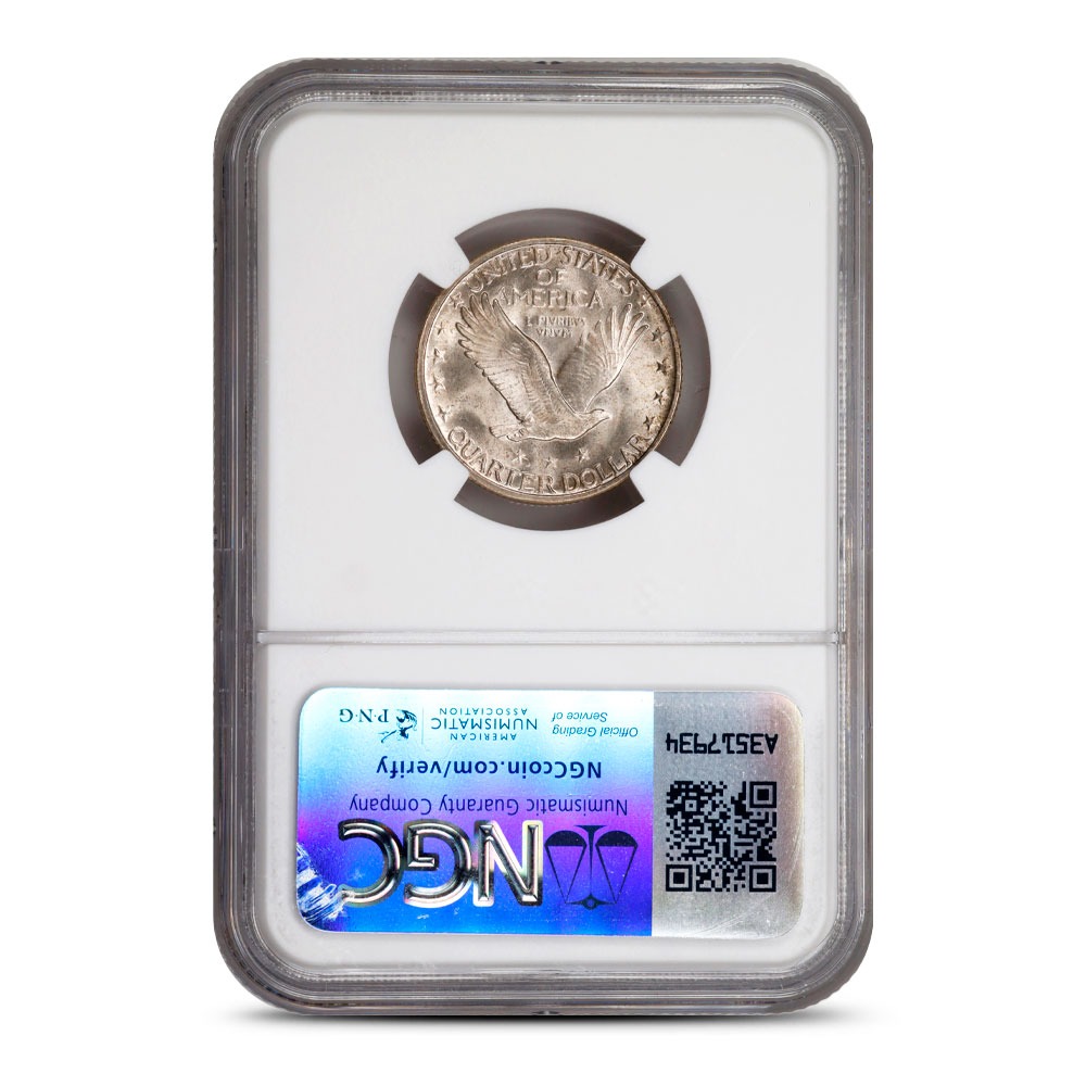 1927-S Standing Liberty Quarter NGC MS65 - Image 2