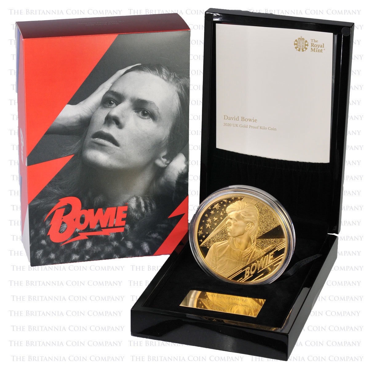 2020 2 oz Music Legends David Bowie Gold Proof Coin - Image 4