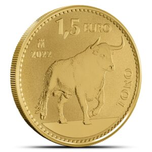 2022 1 oz Reverse Proof Royal Spanish Mint Toro Gold Coin