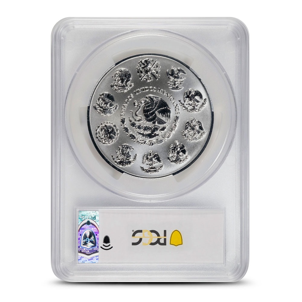 2025 5 oz Reverse Proof Mexican Silver Libertad Coin PCGS PR70 - Image 2