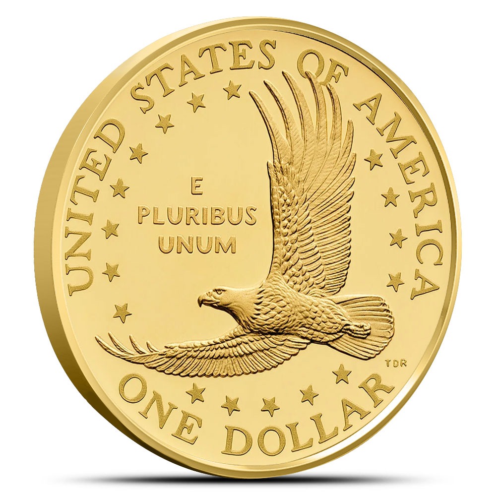 2025-W 1/2 oz Proof American Gold 25th Anniversary Sacagawea Dollar Coin (Box + CoA) - Image 2