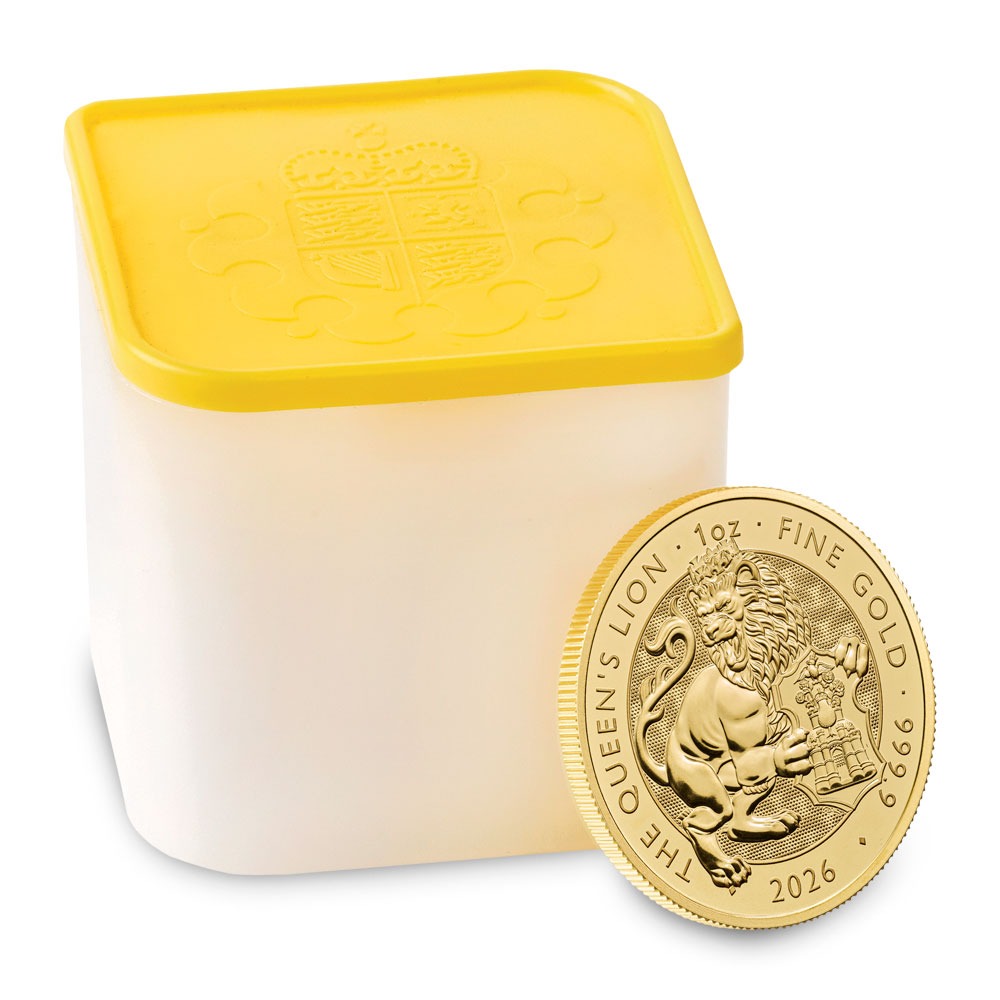 2026 1 oz British Gold Tudor Beasts Queen's Lion Coin (BU) - Image 3