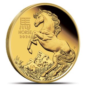 2026 1 oz Proof Australian Gold Lunar Horse Coin (Box + CoA)