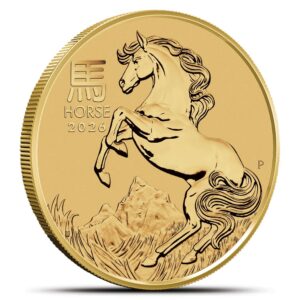 2026 1/4 oz Australian Gold Lunar Horse Coin (BU)