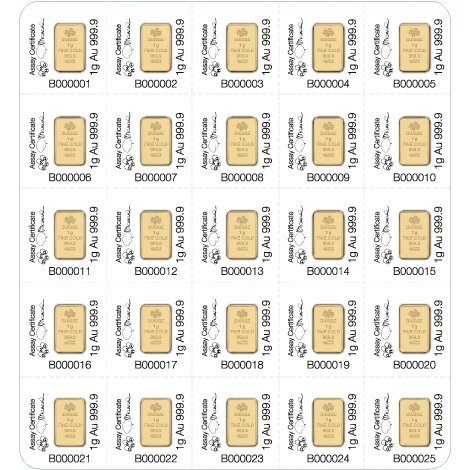 25 Gram PAMP Suisse Divisible Gold Bar (New w/ Assay, 25x1) - Image 2