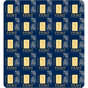25 Gram PAMP Suisse Divisible Gold Bar (New w/ Assay, 25x1)