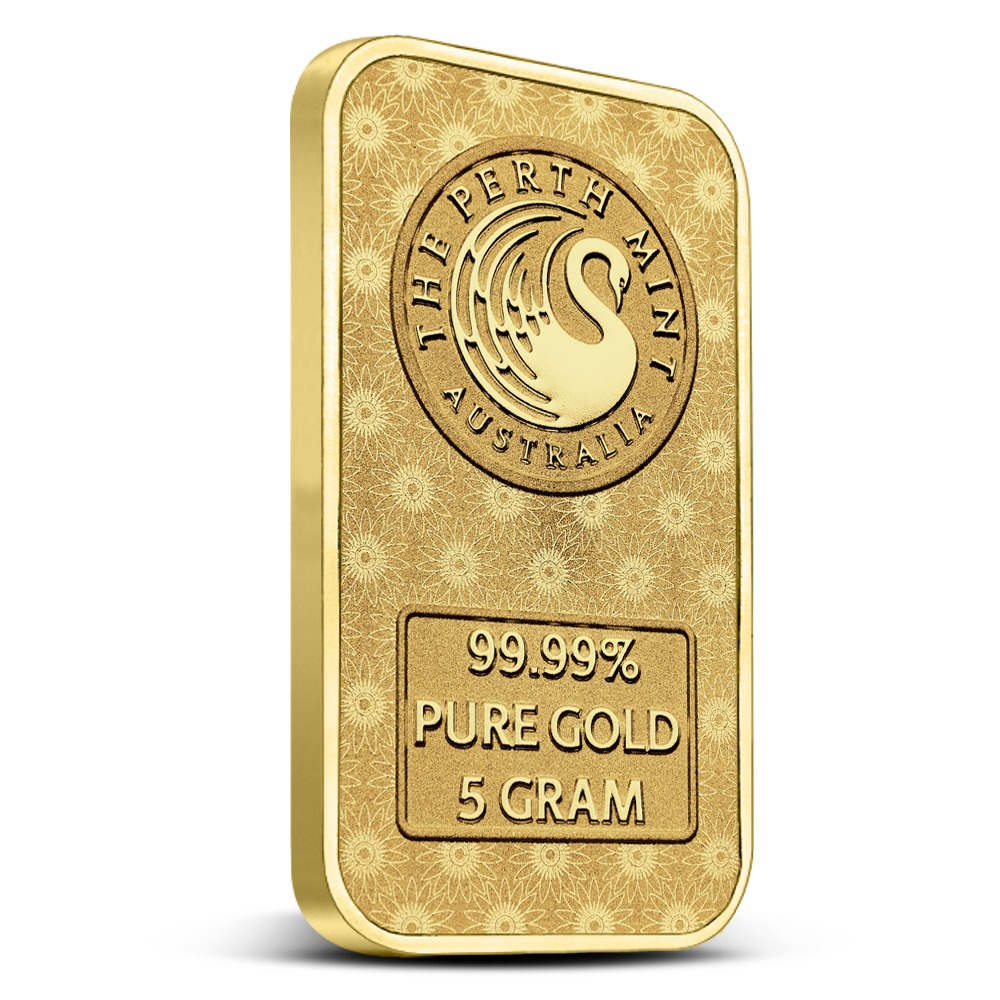 5 Gram Perth Mint Lakshmi Gold Bar (New w/Assay) - Image 4